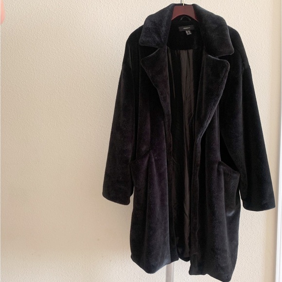 Black Faux Fur Jacket. - Picture 1 of 3